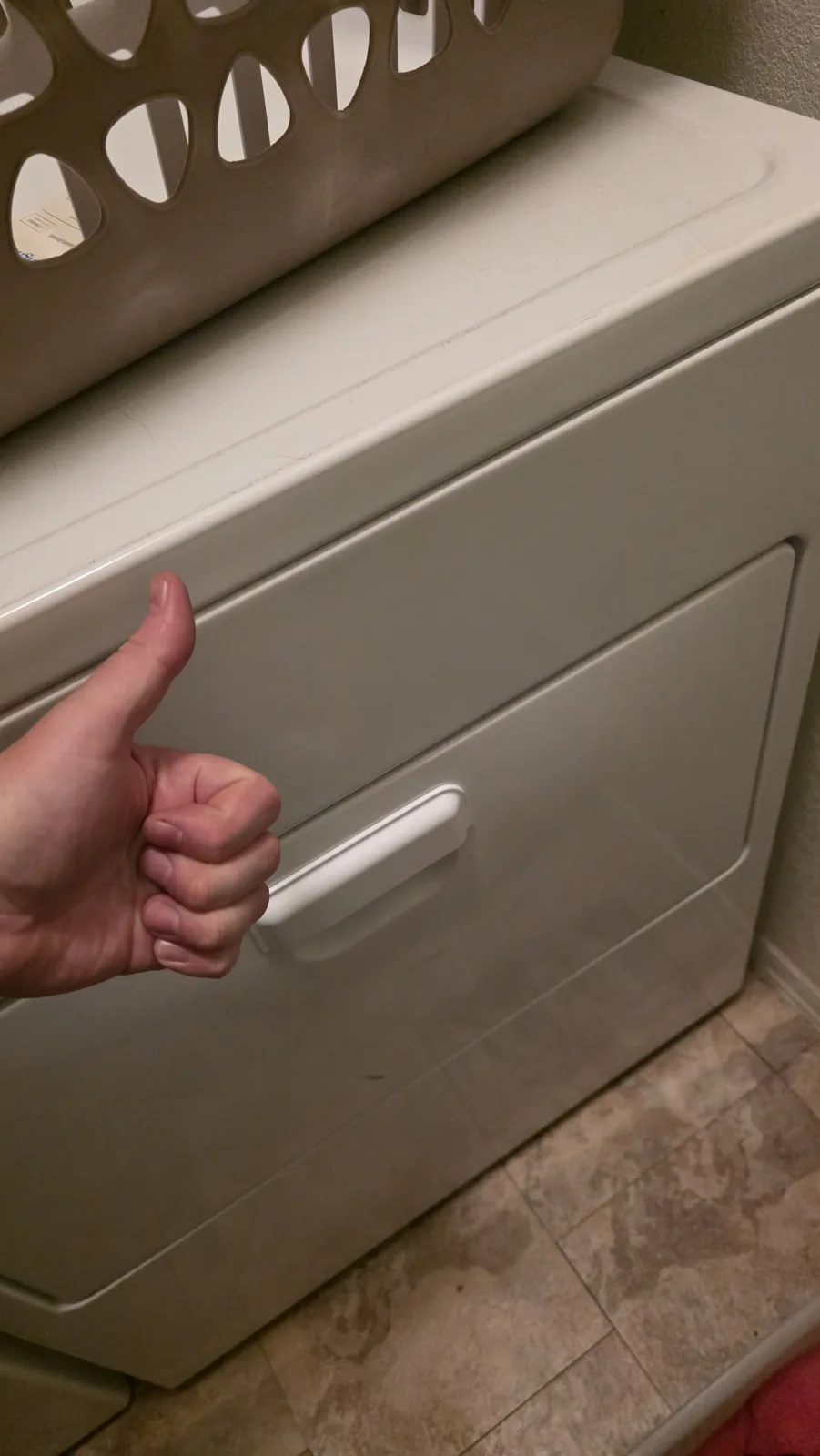 Dryer belt replacement: dryer reassembled
