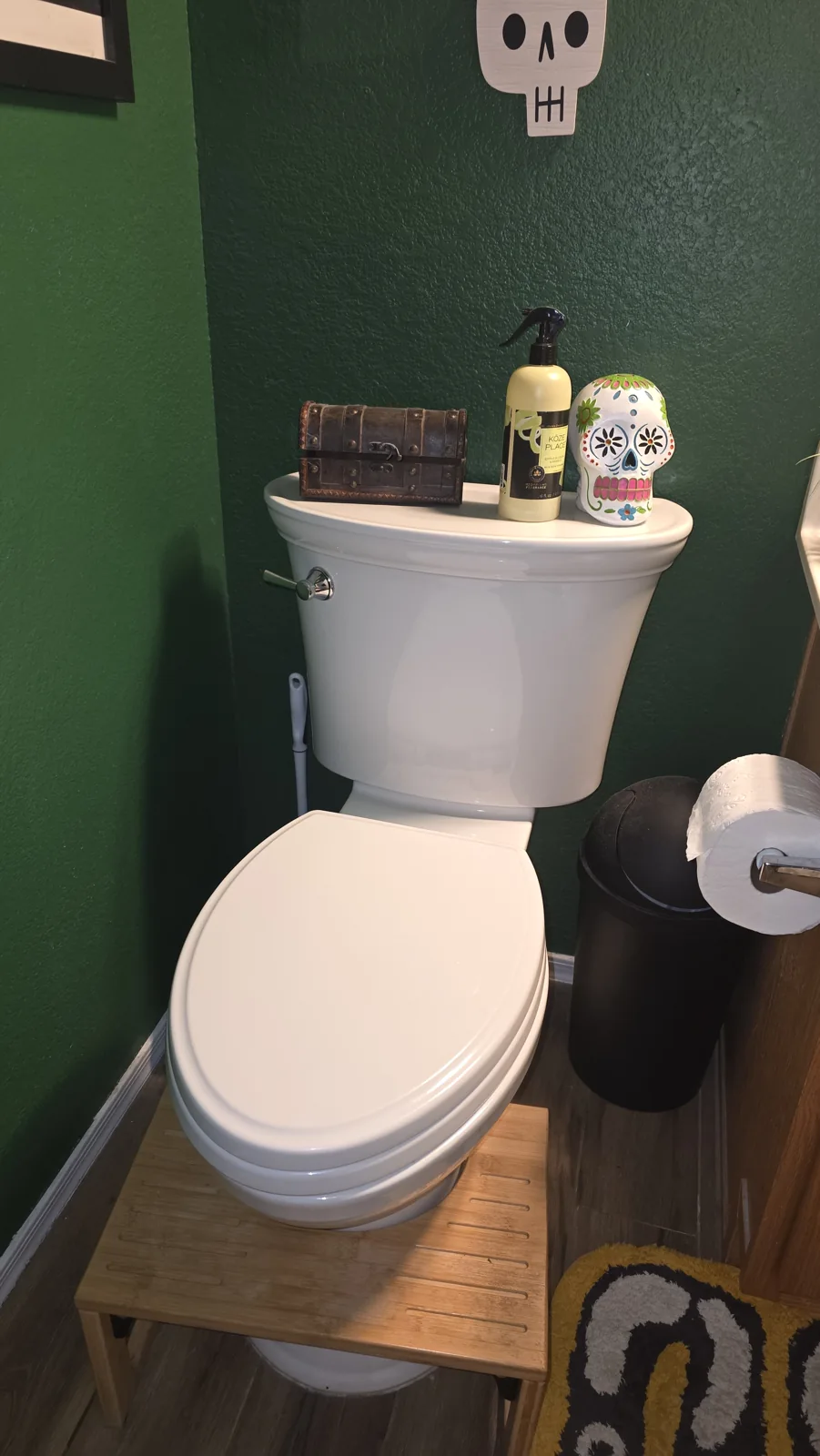 Toilet replacement & flange repair: finished toilet installation